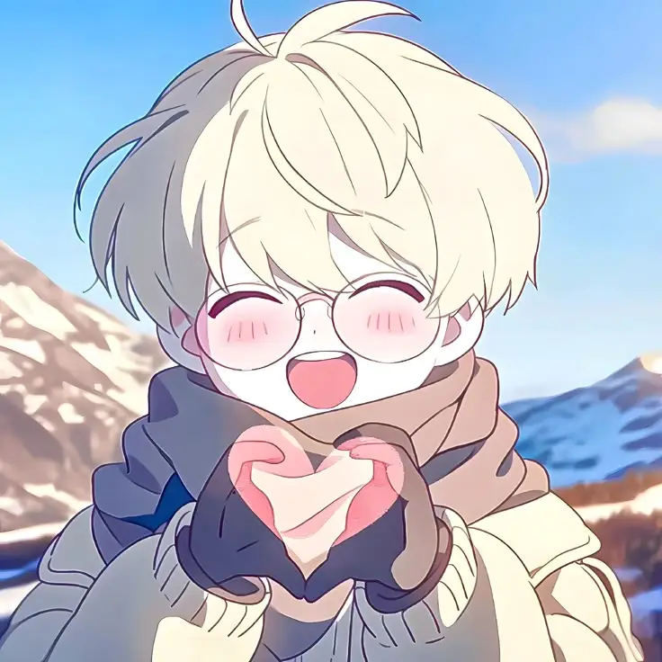 Cặp anime cute avatar đôi, thể hiện tình yêu ngọt ngào 8