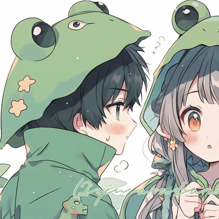 Cặp anime cute avatar đôi, thể hiện tình yêu ngọt ngào 9