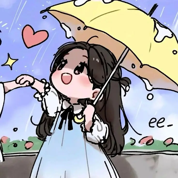 Cặp anime cute avatar đôi, thể hiện tình yêu ngọt ngào 10