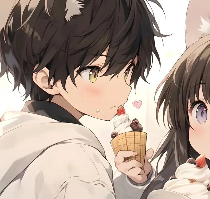 Cặp anime cute avatar đôi, thể hiện tình yêu ngọt ngào 64