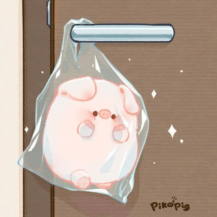 Chibi cute hình nền con heo dễ thương cho fan yêu thích động vật 13
