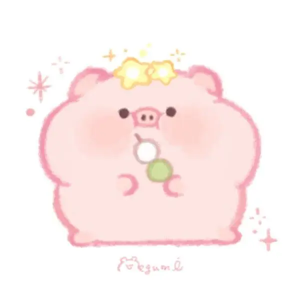 Chibi cute hình nền con heo dễ thương cho fan yêu thích động vật 18