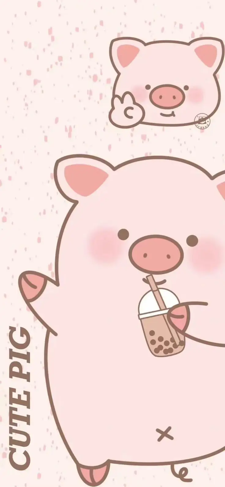 Chibi cute hình nền con heo dễ thương cho fan yêu thích động vật 19