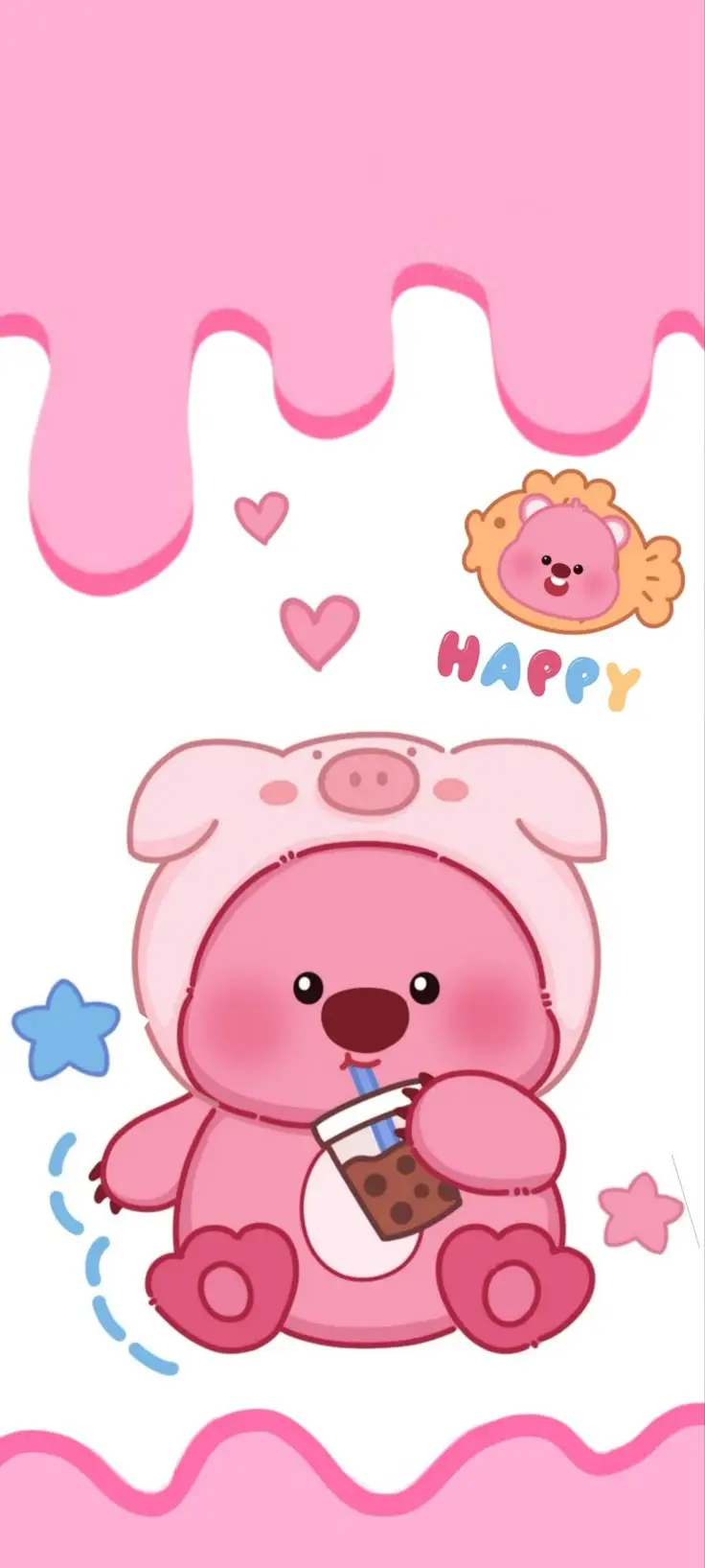 Chibi cute hình nền con heo dễ thương cho fan yêu thích động vật 24