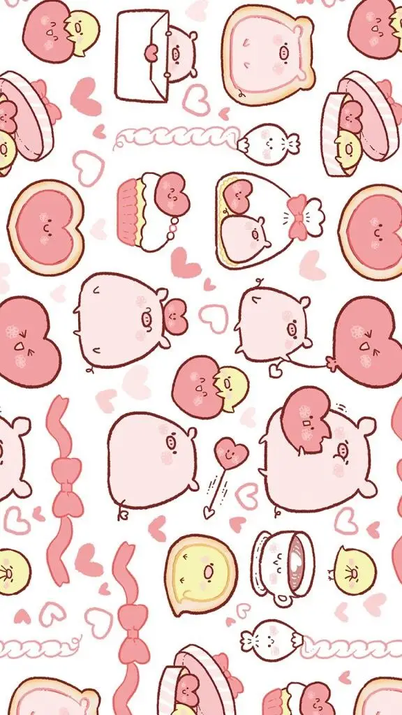 Chibi cute hình nền con heo dễ thương cho fan yêu thích động vật 30