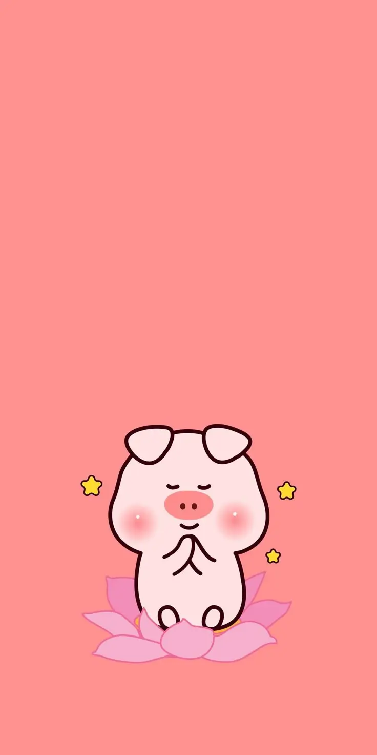 Chibi cute hình nền con heo dễ thương cho fan yêu thích động vật 37
