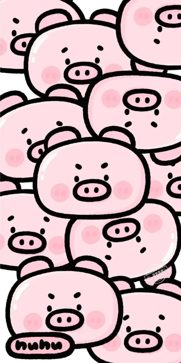 Chibi cute hình nền con heo dễ thương cho fan yêu thích động vật 39