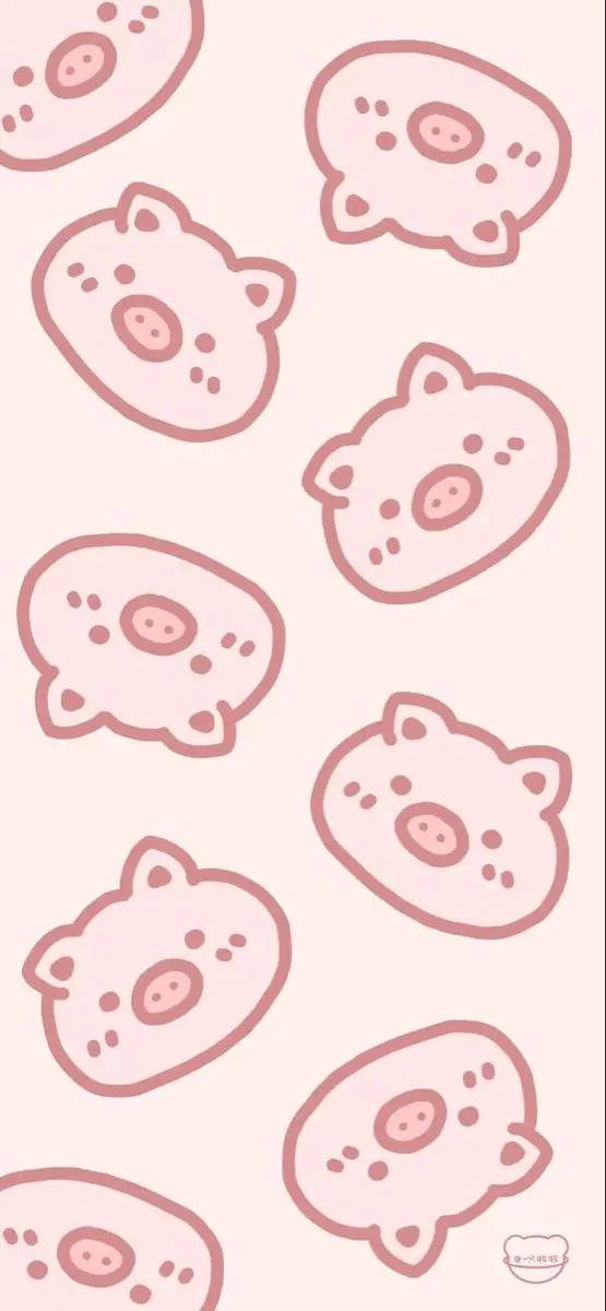 Chibi cute hình nền con heo dễ thương cho fan yêu thích động vật 46