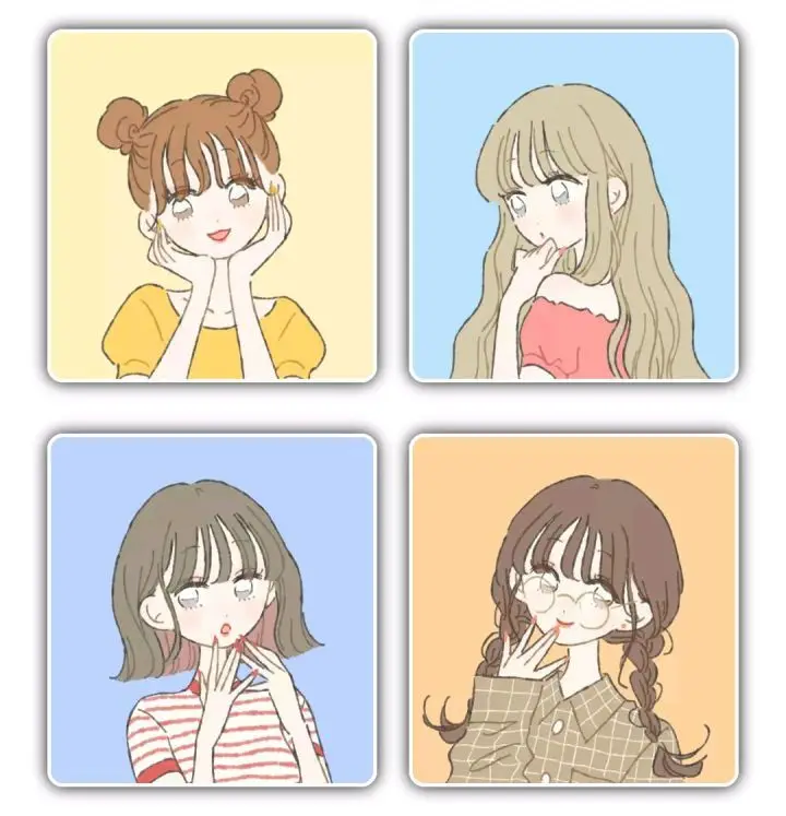 Ảnh avatar nhóm 4 người, ghi dấu kỷ niệm bên bạn bè 13