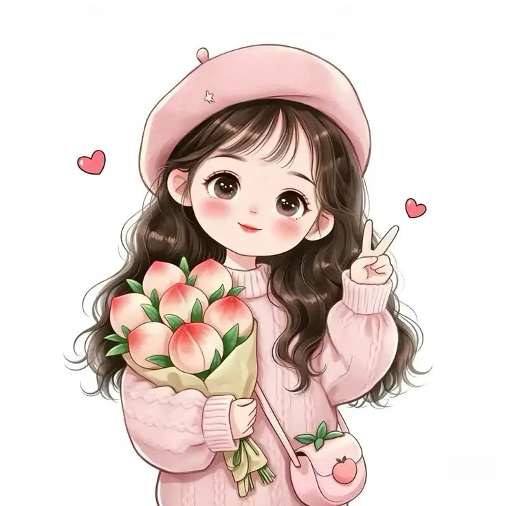 Hình Bé Gái Hoạt Hình Dễ Thương: Tuyển Tập Hình Ảnh Cute 40