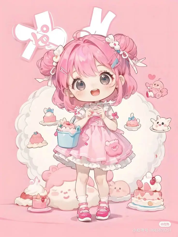 Hình Cô Gái Cute Chibi: Đánh Thức Ký Ức Tuổi Thơ 31