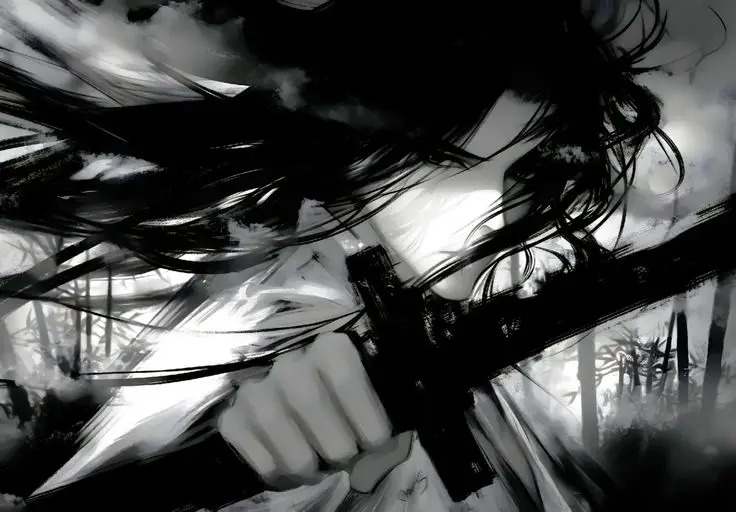 Hình nền anime đen trắng - Nghệ thuật tối giản đầy ý nghĩa 11