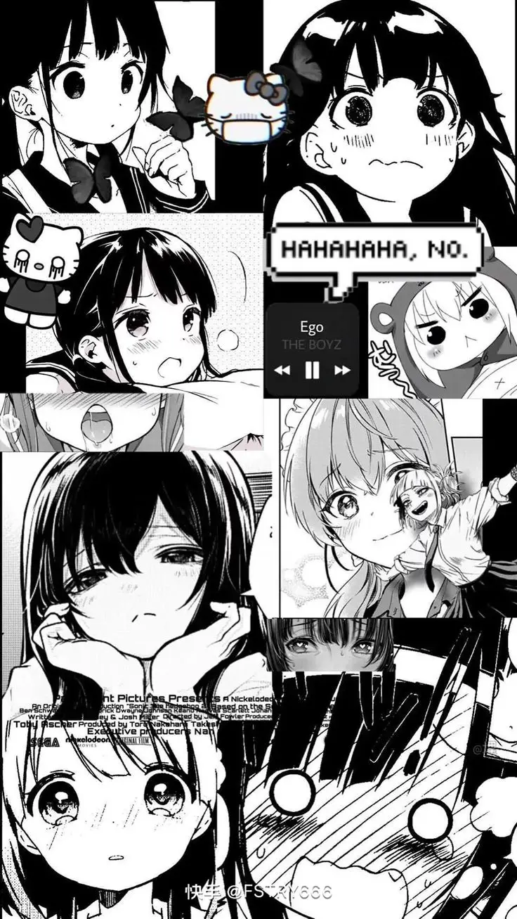 Hình nền anime đen trắng - Nghệ thuật tối giản đầy ý nghĩa 15