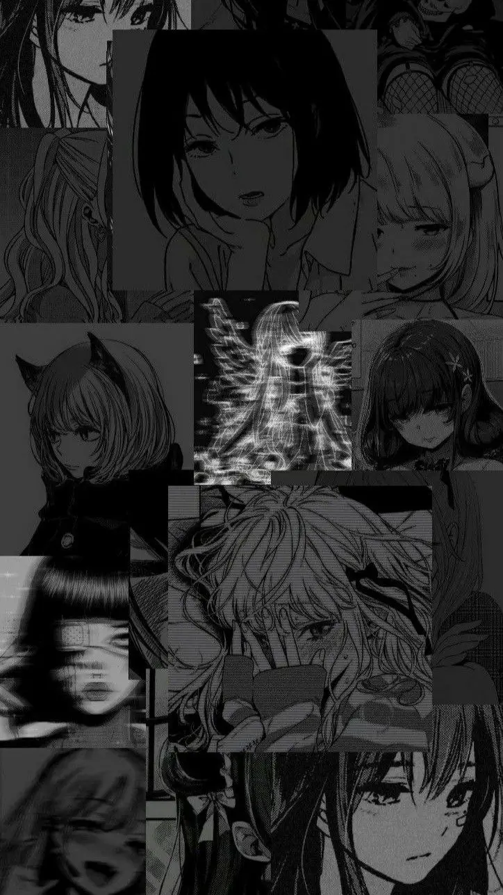 Hình nền anime đen trắng - Nghệ thuật tối giản đầy ý nghĩa 23