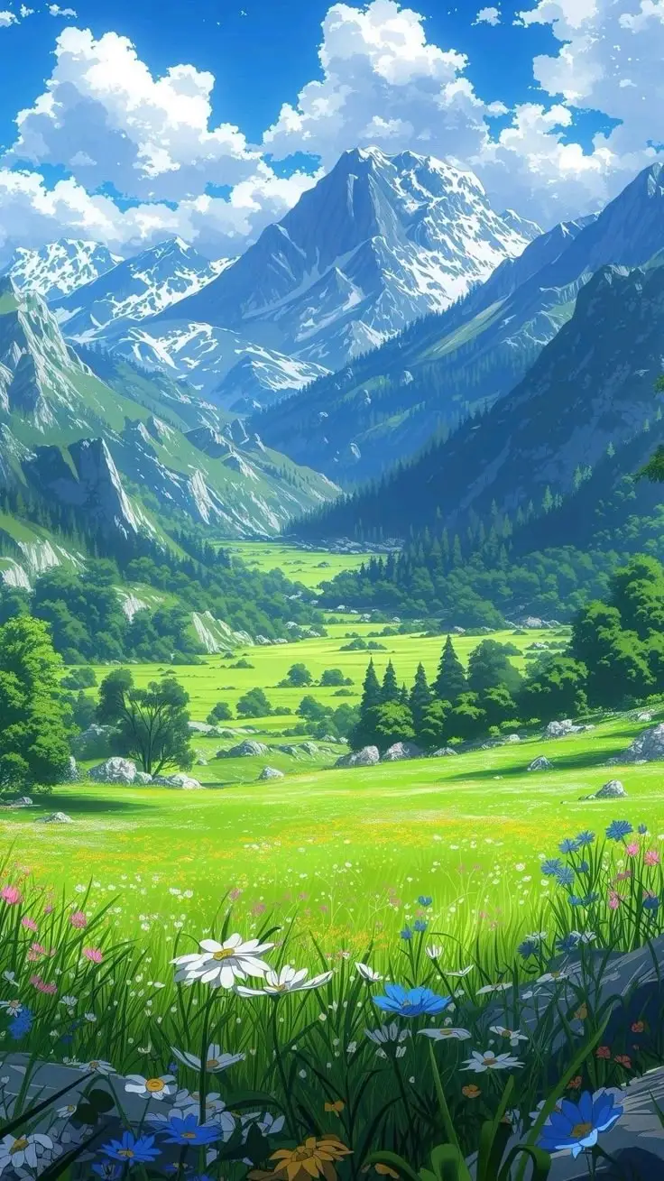 Hình nền anime phong cảnh tuyệt đẹp cho dân yêu thích nghệ thuật 3