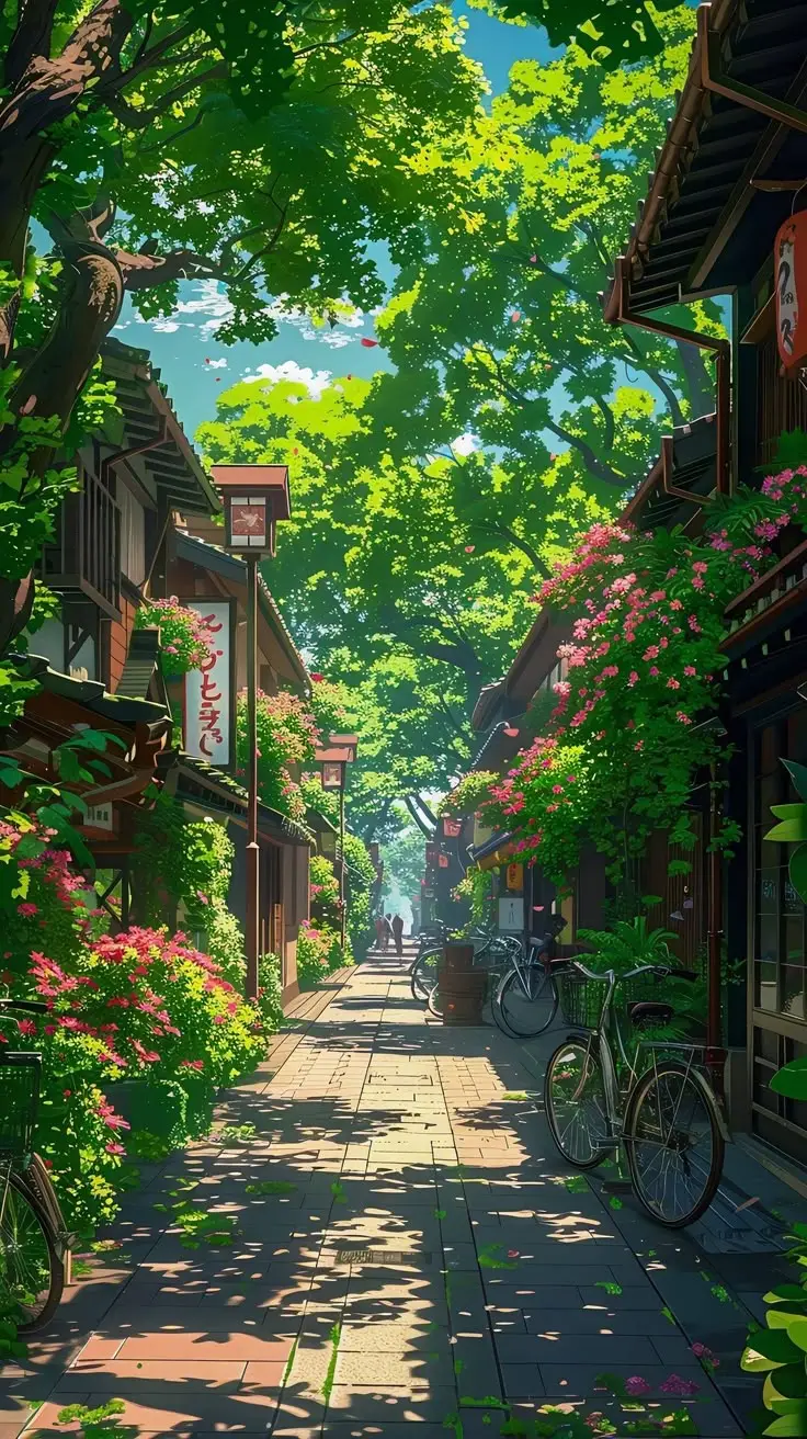 Hình nền anime phong cảnh tuyệt đẹp cho dân yêu thích nghệ thuật 5