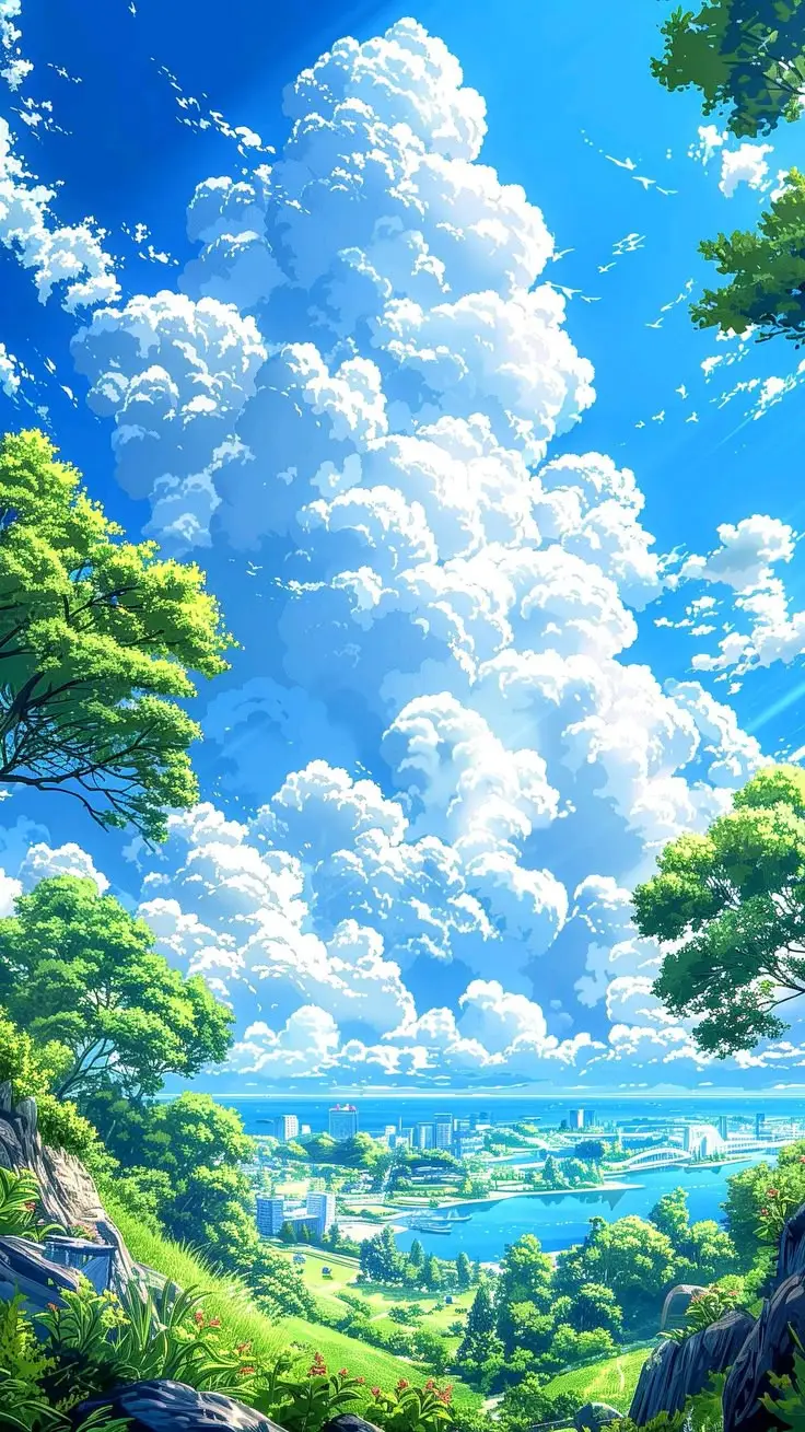 Hình nền anime phong cảnh tuyệt đẹp cho dân yêu thích nghệ thuật 31