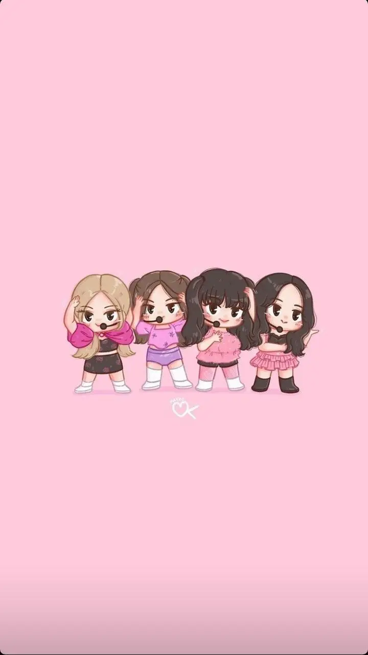 Hình Nền Blackpink Chibi Cute Đáng Yêu 13