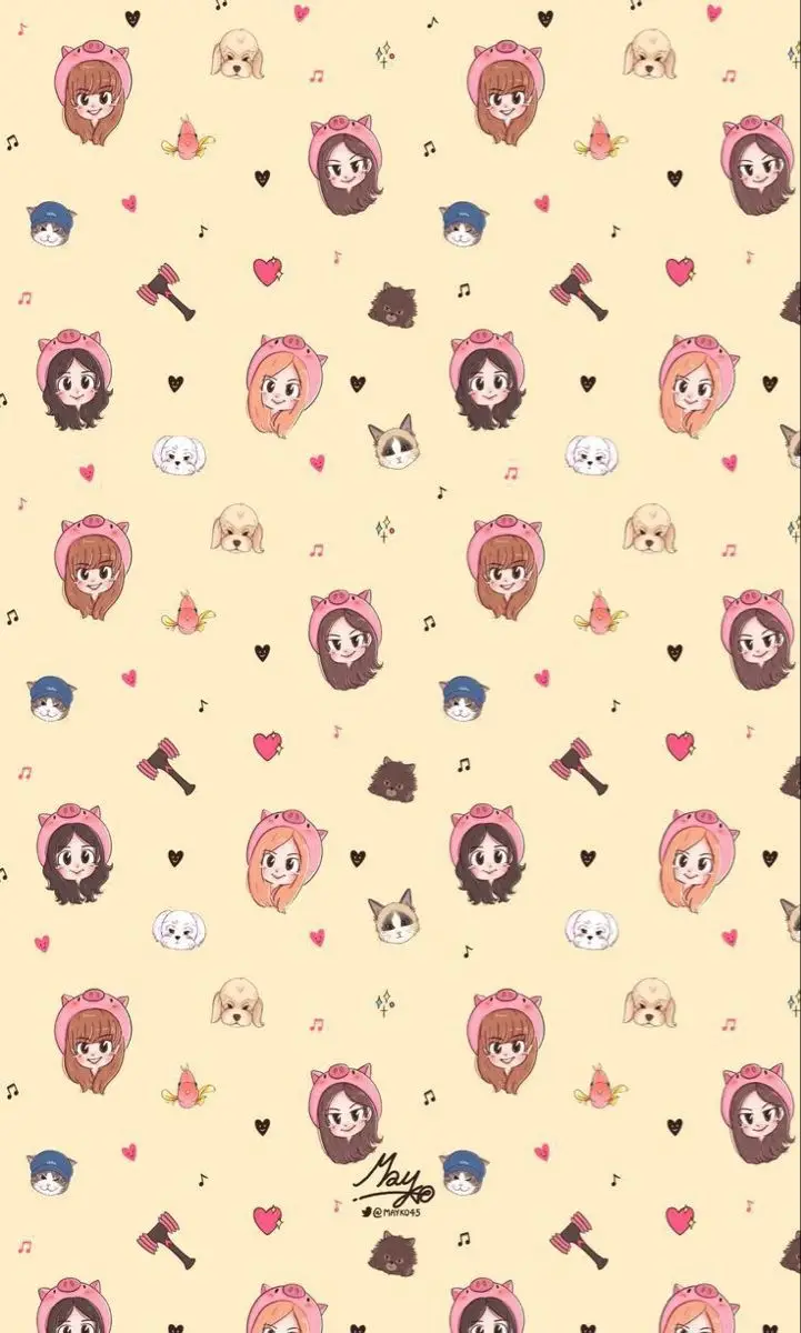Hình Nền Blackpink Chibi Cute Đáng Yêu 14