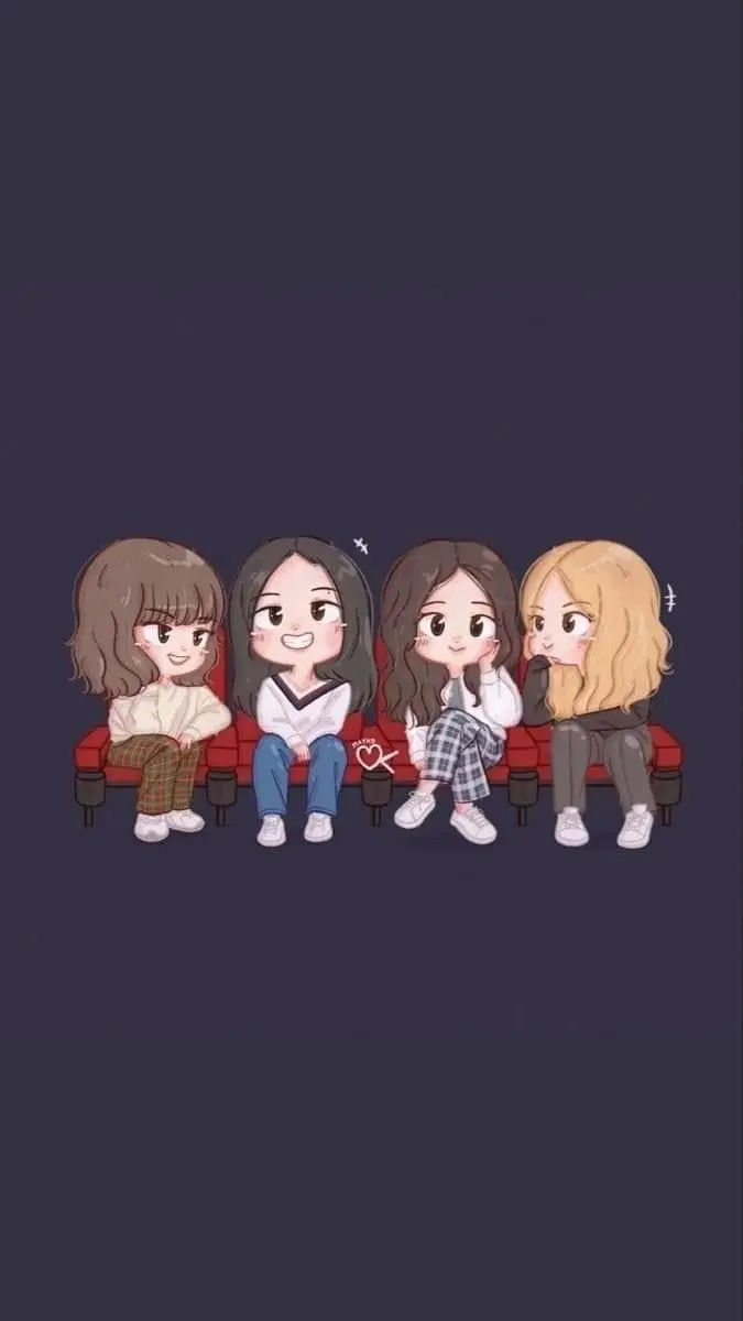 Hình Nền Blackpink Chibi Cute Đáng Yêu 16