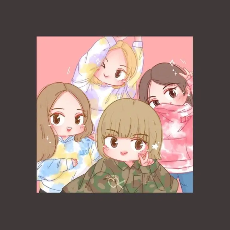 Hình Nền Blackpink Chibi Cute Đáng Yêu 17