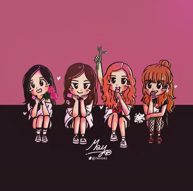 Hình Nền Blackpink Chibi Cute Đáng Yêu 18