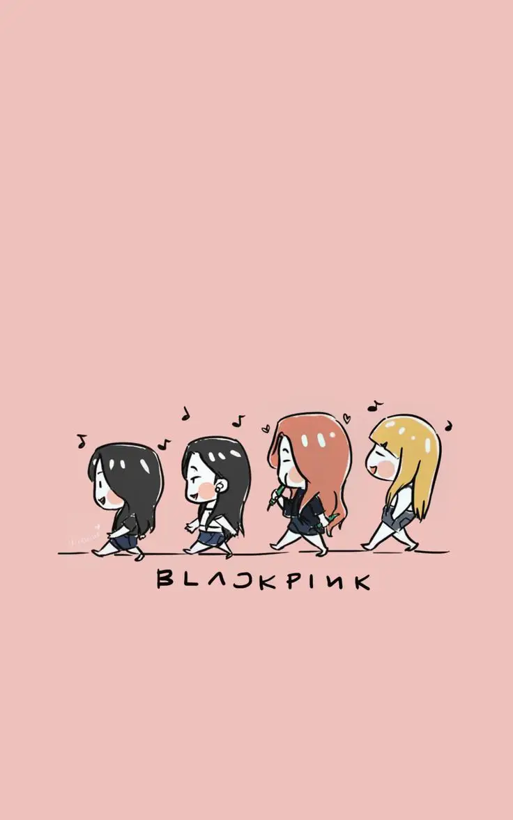 Hình Nền Blackpink Chibi Cute Đáng Yêu 23