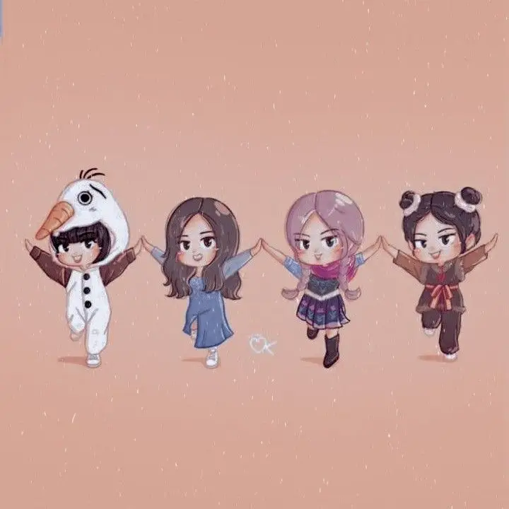 Hình Nền Blackpink Chibi Cute Đáng Yêu 26