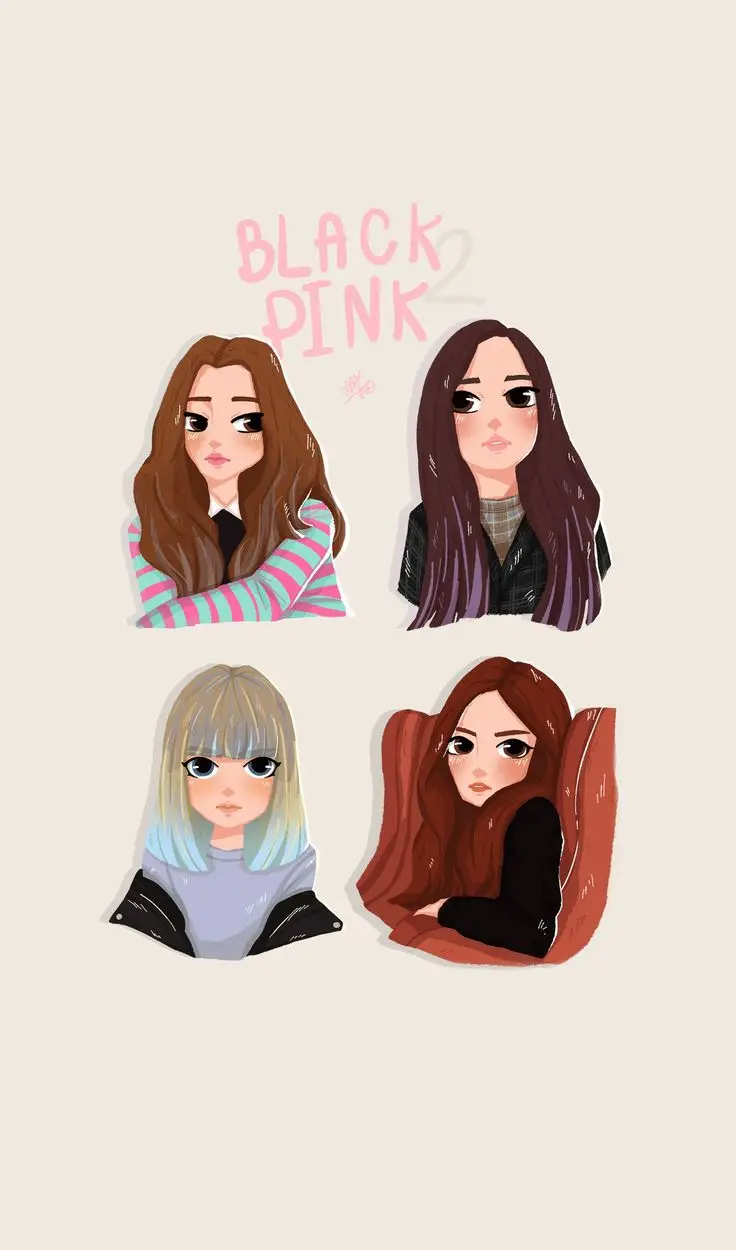 Hình Nền Blackpink Chibi Cute Đáng Yêu 29