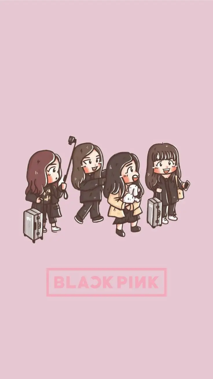 Hình Nền Blackpink Chibi Cute Đáng Yêu 32