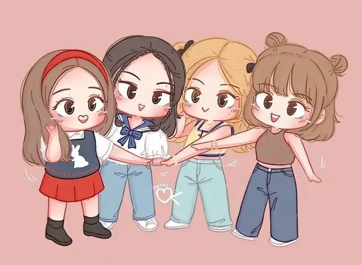 Hình Nền Blackpink Chibi Cute Đáng Yêu 35