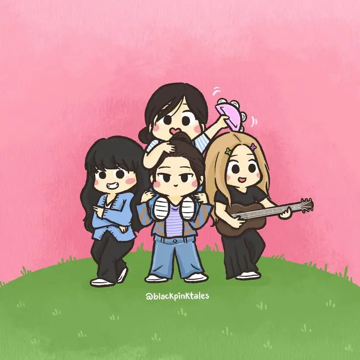 Hình Nền Blackpink Chibi Cute Đáng Yêu 39