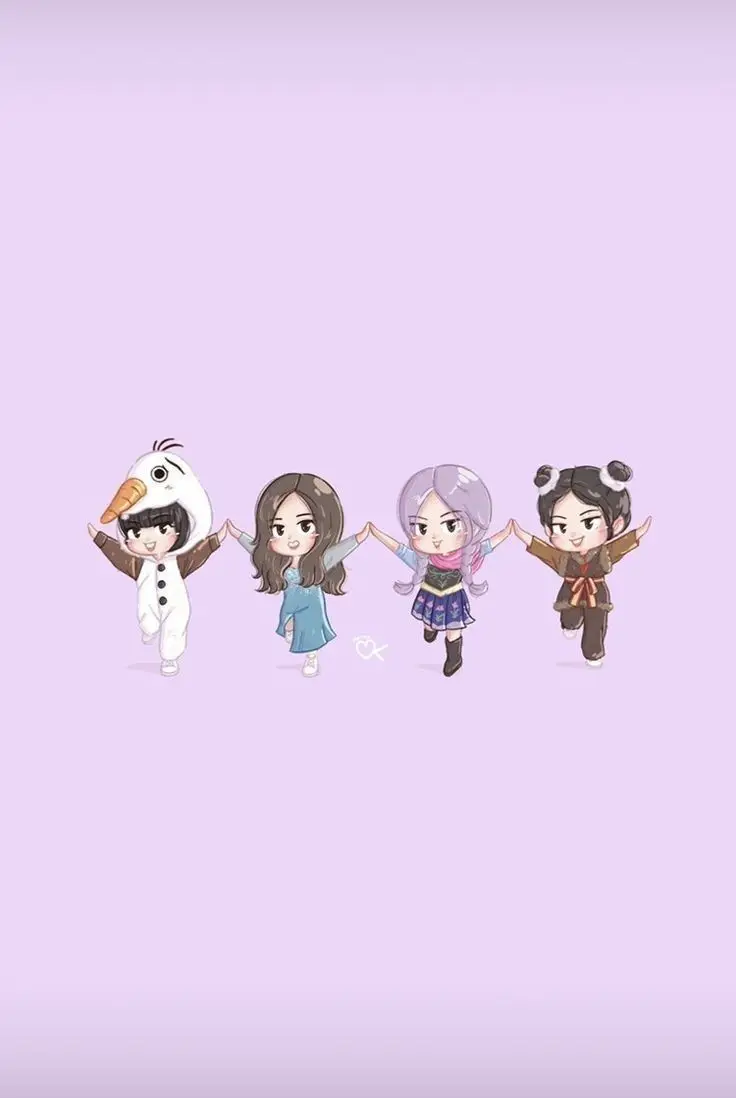 Hình Nền Blackpink Chibi Cute Đáng Yêu 42