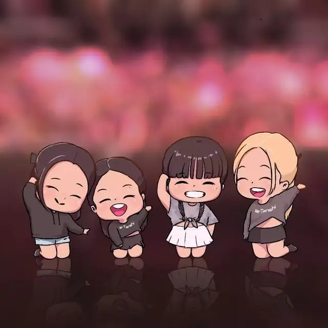 Hình Nền Blackpink Chibi Cute Đáng Yêu 43