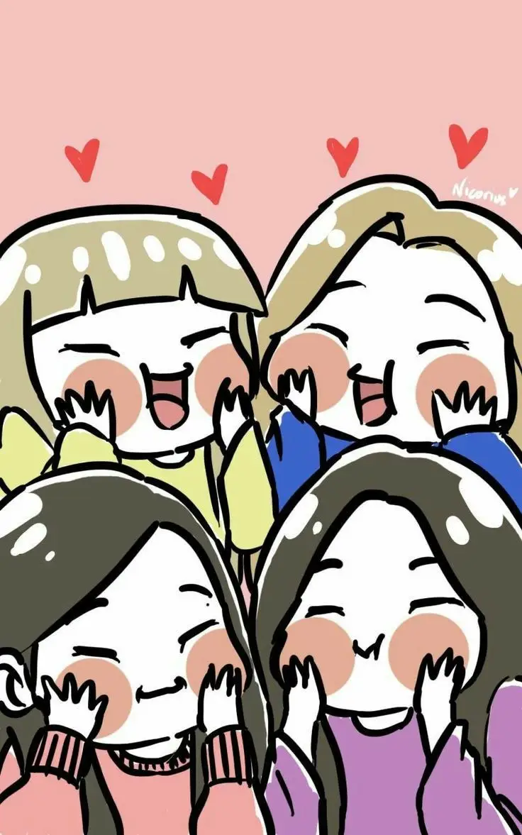 Hình Nền Blackpink Chibi Cute Đáng Yêu 44