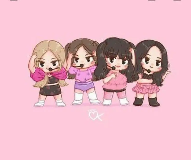 Hình Nền Blackpink Chibi Cute Đáng Yêu 49