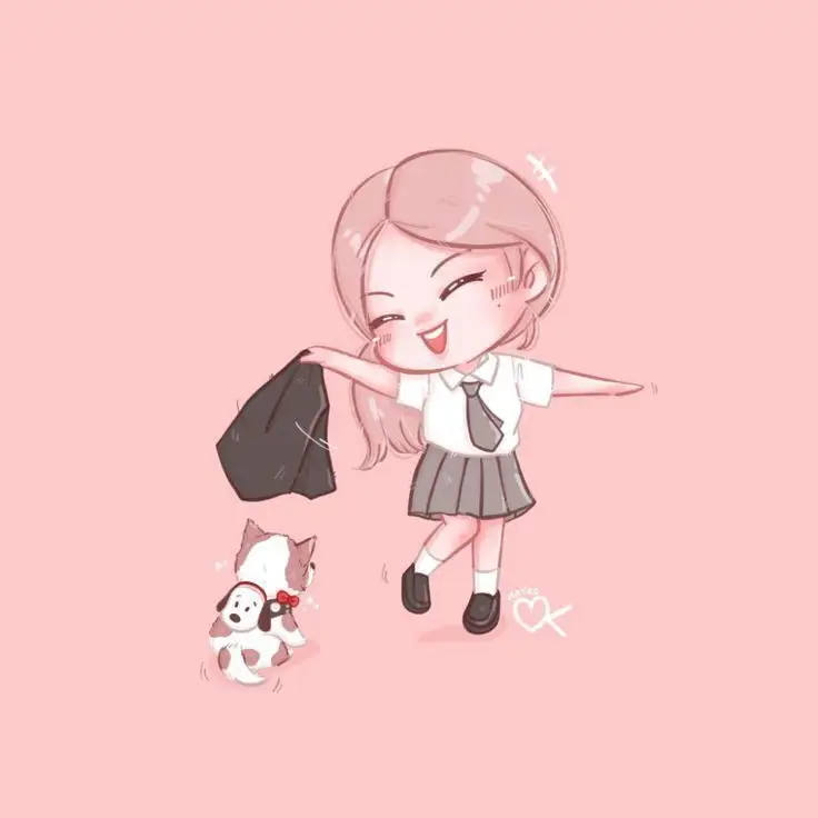 Hình Nền Blackpink Chibi Cute Đáng Yêu