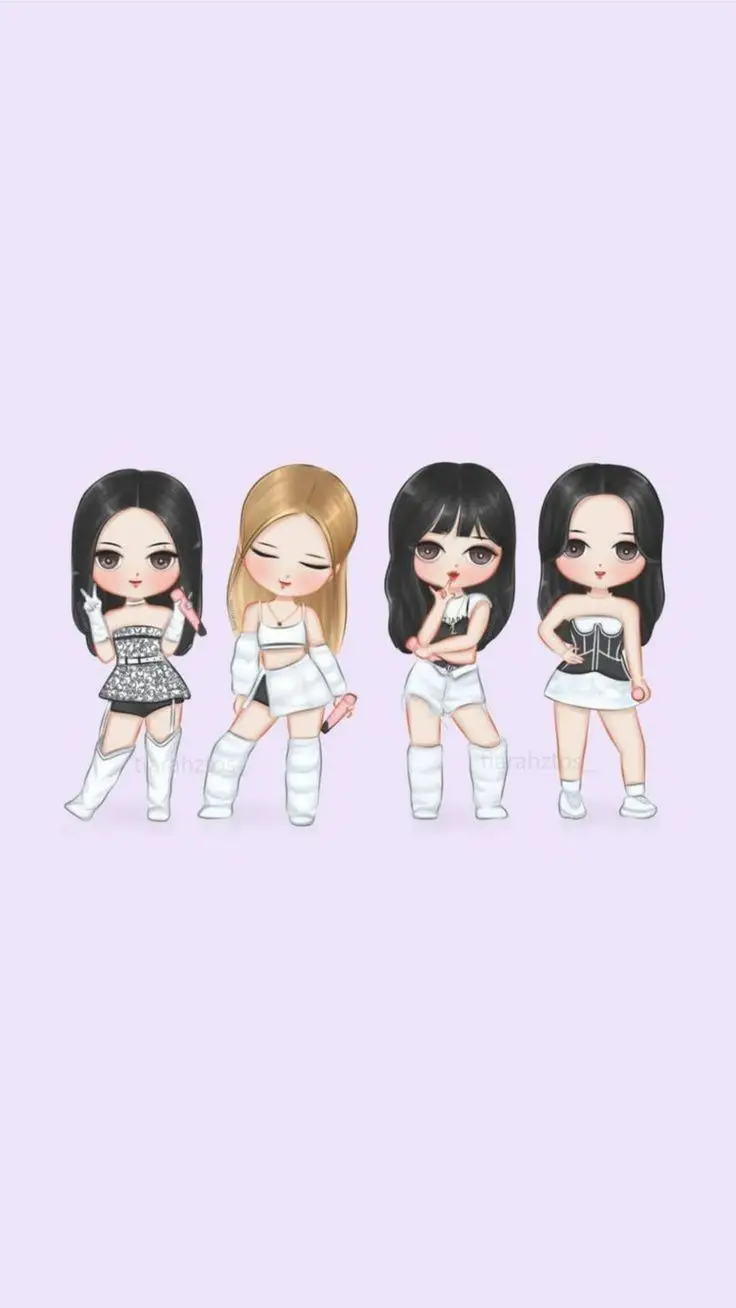 Hình Nền Blackpink Chibi Cute Đáng Yêu 60