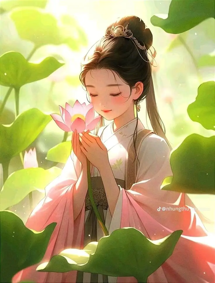 Hình nền bông sen trắng thanh khiết và trang nhã 41