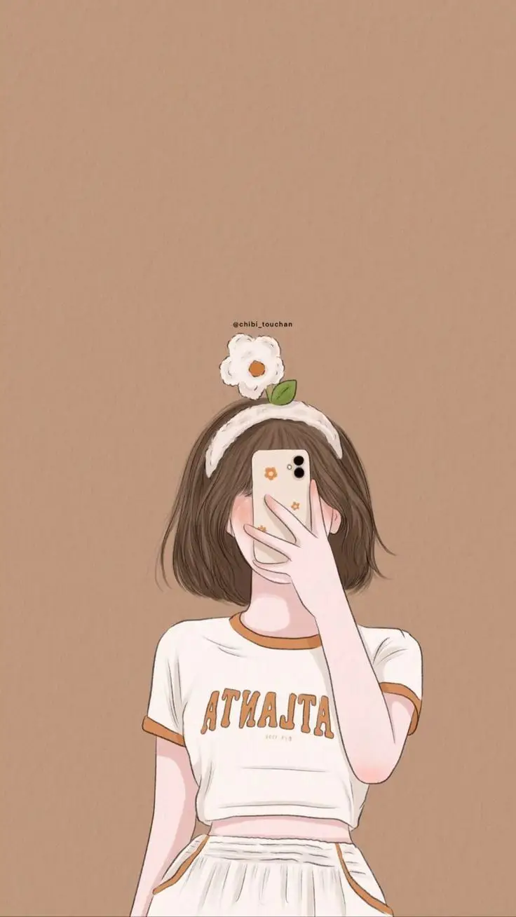 Hình nền cô gái anime dễ thương 16