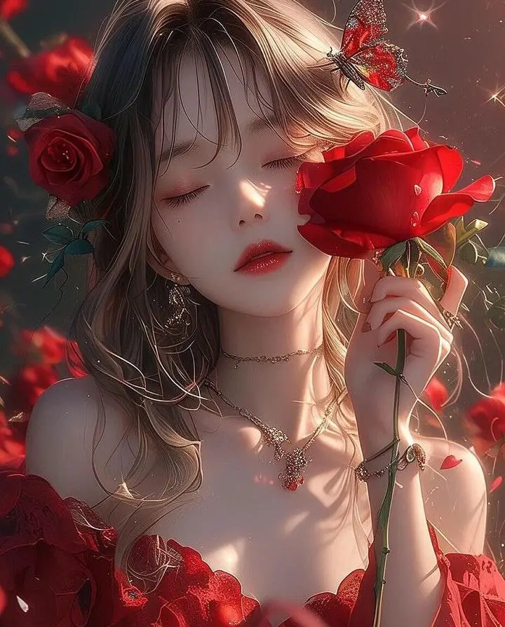 Hình nền cô gái anime dễ thương 29