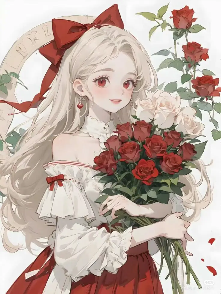 Hình nền cô gái anime dễ thương 30