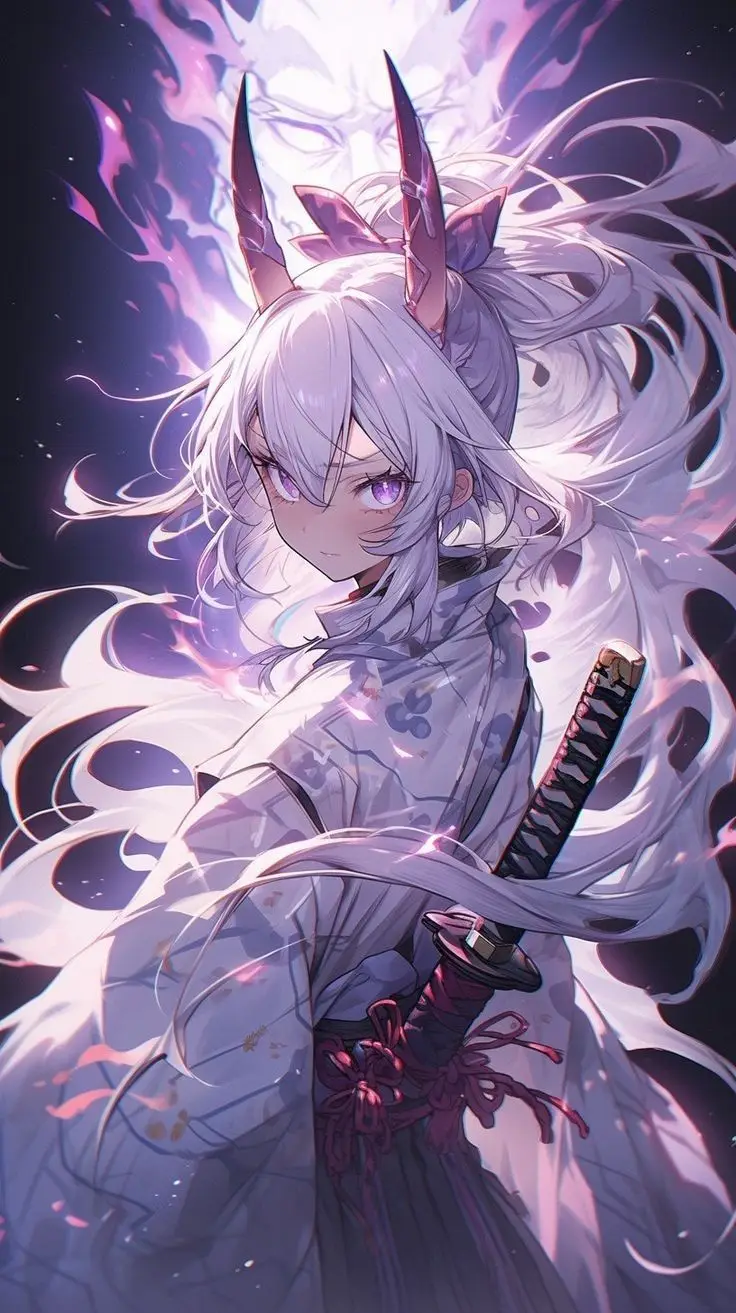 Hình nền cô gái anime dễ thương 38