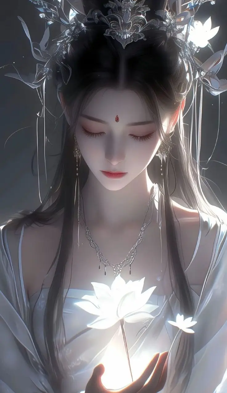 Hình nền cô gái anime dễ thương 42