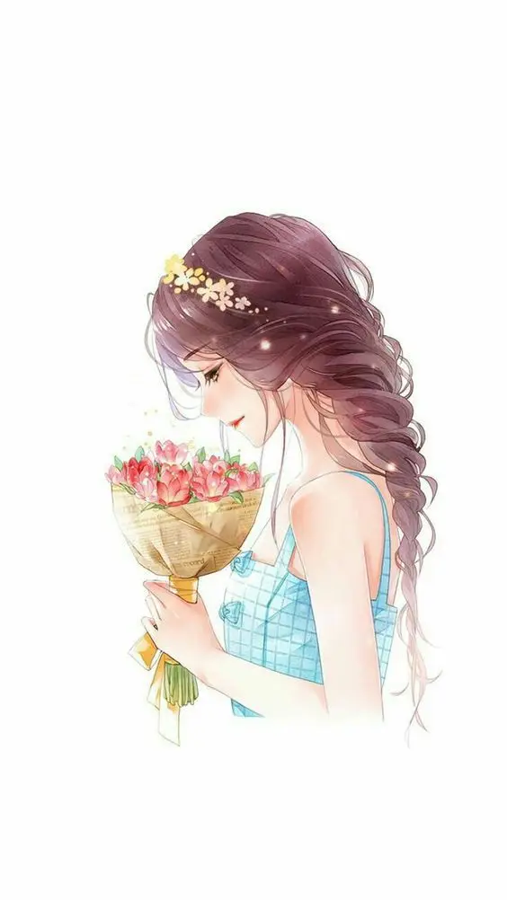 Hình nền cô gái anime dễ thương 44