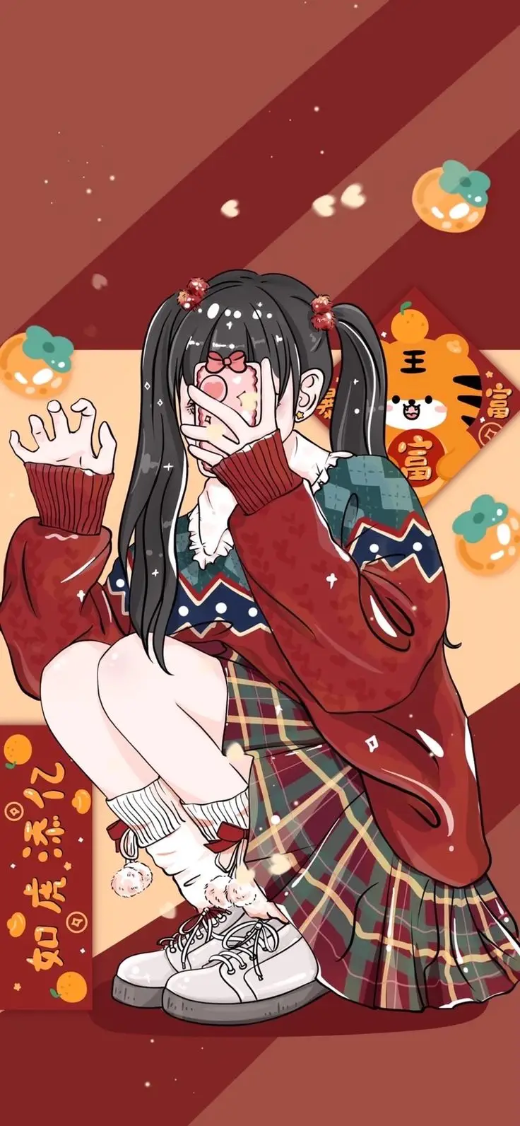 Hình nền cô gái anime dễ thương 47