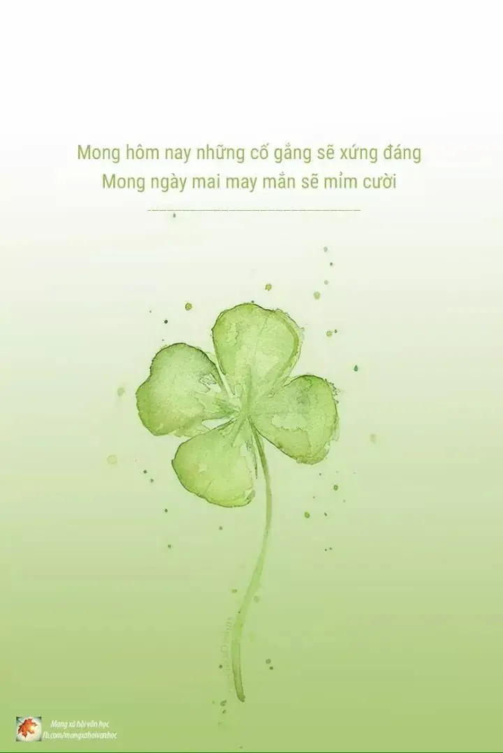 Hình Nền Cỏ May Mắn Tỏa Sáng Tích Cực 51