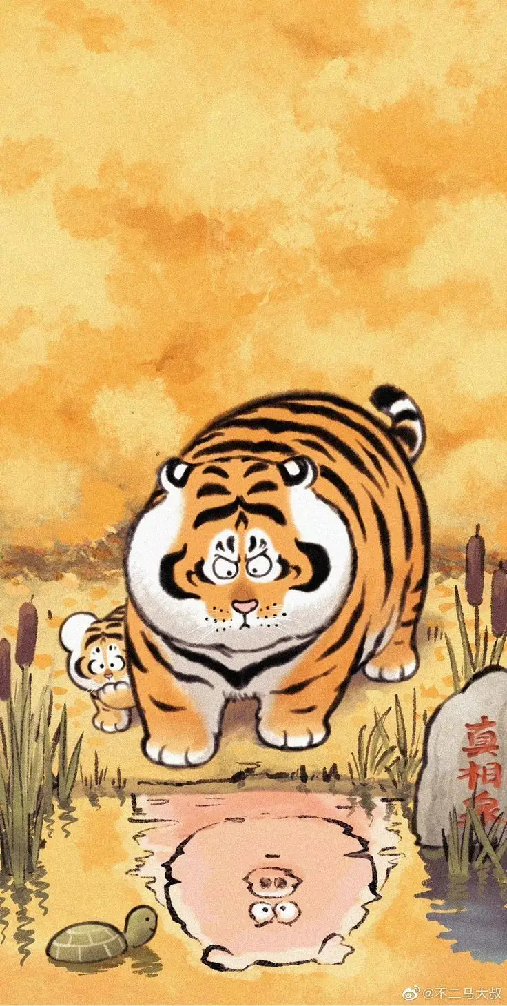 Hình nền con hổ cute độc đáo và sáng tạo 7