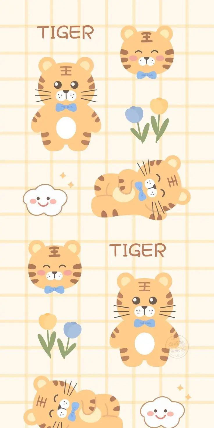 Hình nền con hổ cute độc đáo và sáng tạo 24
