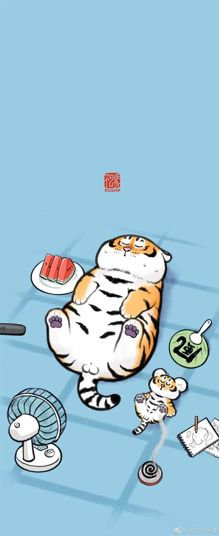 Hình nền con hổ cute độc đáo và sáng tạo 31